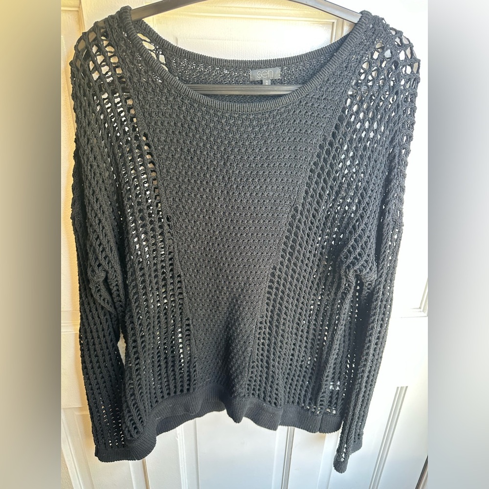 Women's Sen Black Knit Sweater Size 2